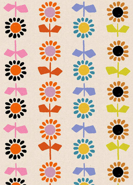 Catnap Canvas Daisy Stripe By Alexia Abegg Of Ruby Star Society For Moda Natural