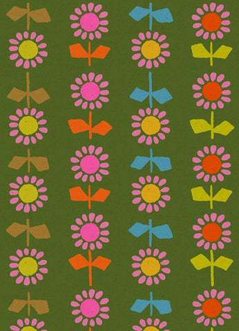 Catnap Canvas Daisy Stripe By Alexia Abegg Of Ruby Star Society For Moda Sarah Green