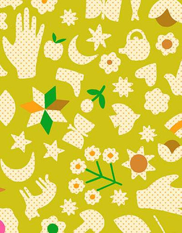 Catnap Little Luck By Alexia Abegg Of Ruby Star Society For Moda Pistachio