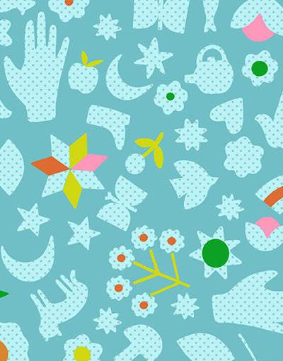 Catnap Little Luck By Alexia Abegg Of Ruby Star Society For Moda Turquoise