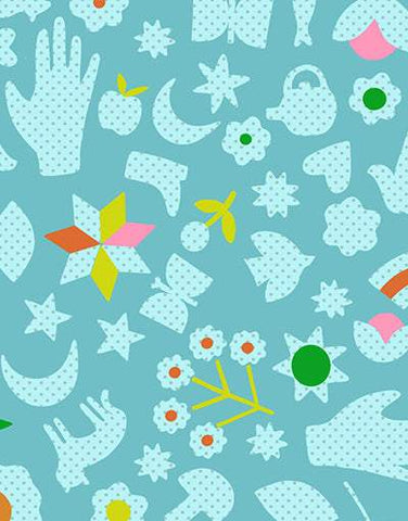 Catnap Little Luck By Alexia Abegg Of Ruby Star Society For Moda Turquoise