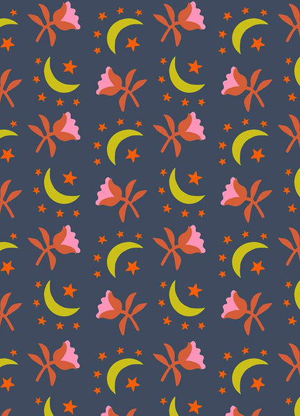 Catnap Moonflower By Alexia Abegg Of Ruby Star Society For Moda Smoke