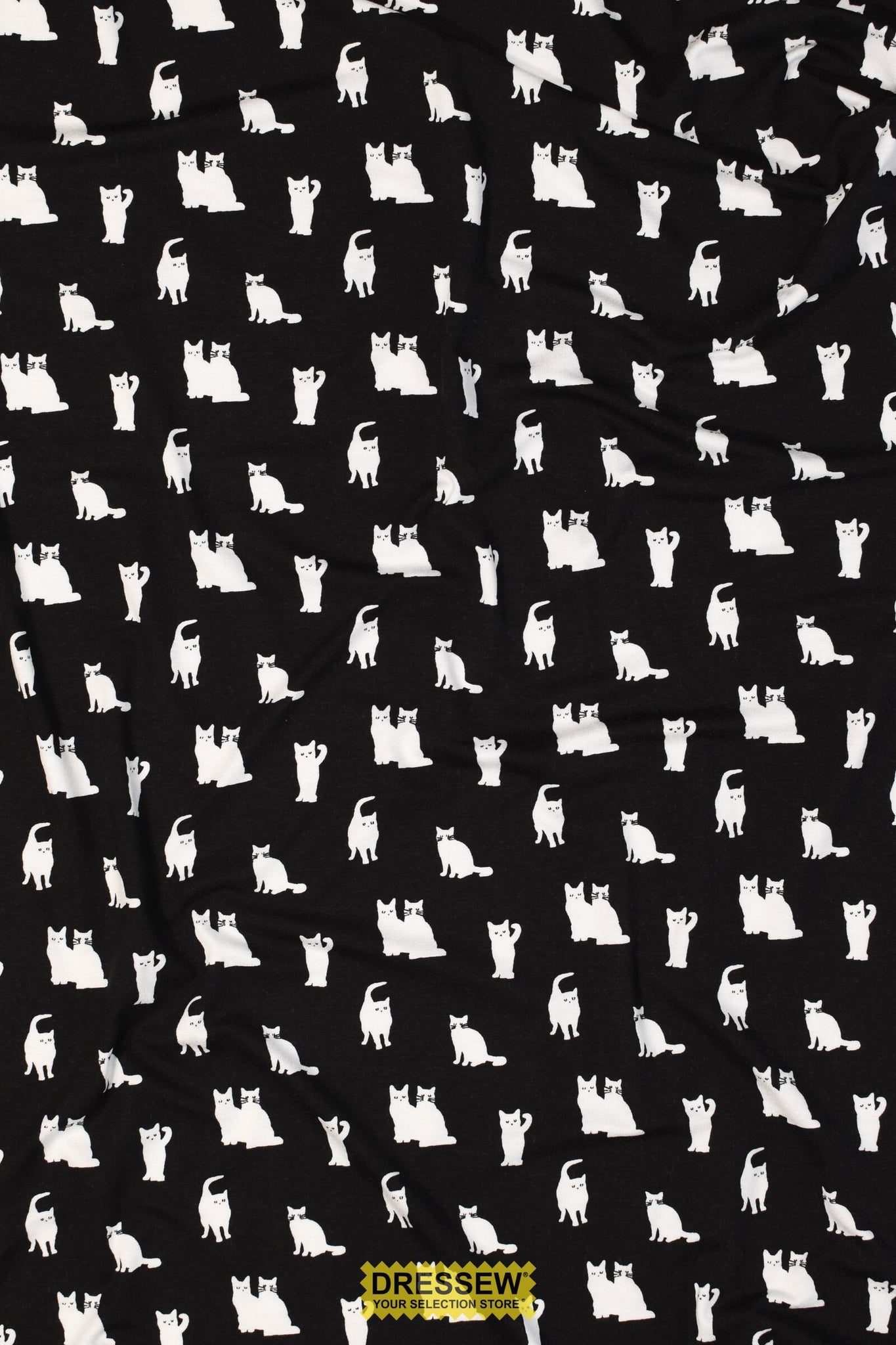 Cats Lycra Jersey Black / White