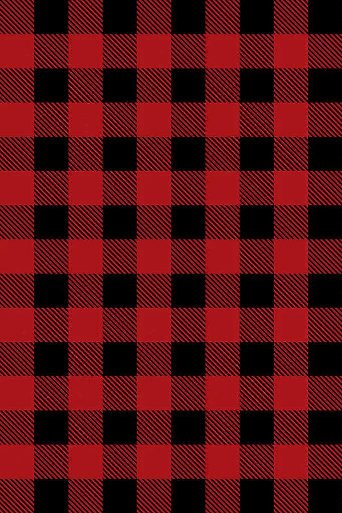 Check Fleece Black / Red