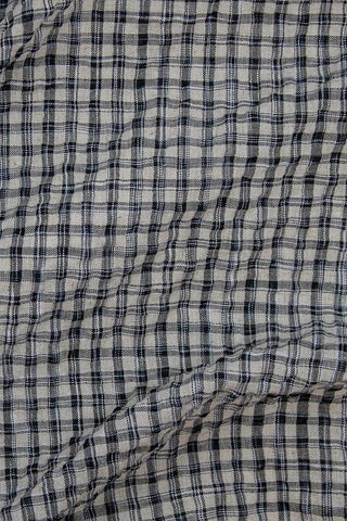 Check Seersucker Black / Natural