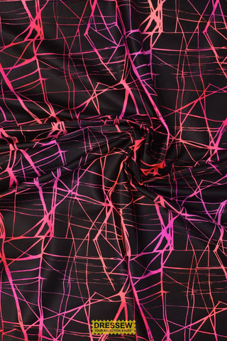 Chelsea Web Lycra Black / Pink
