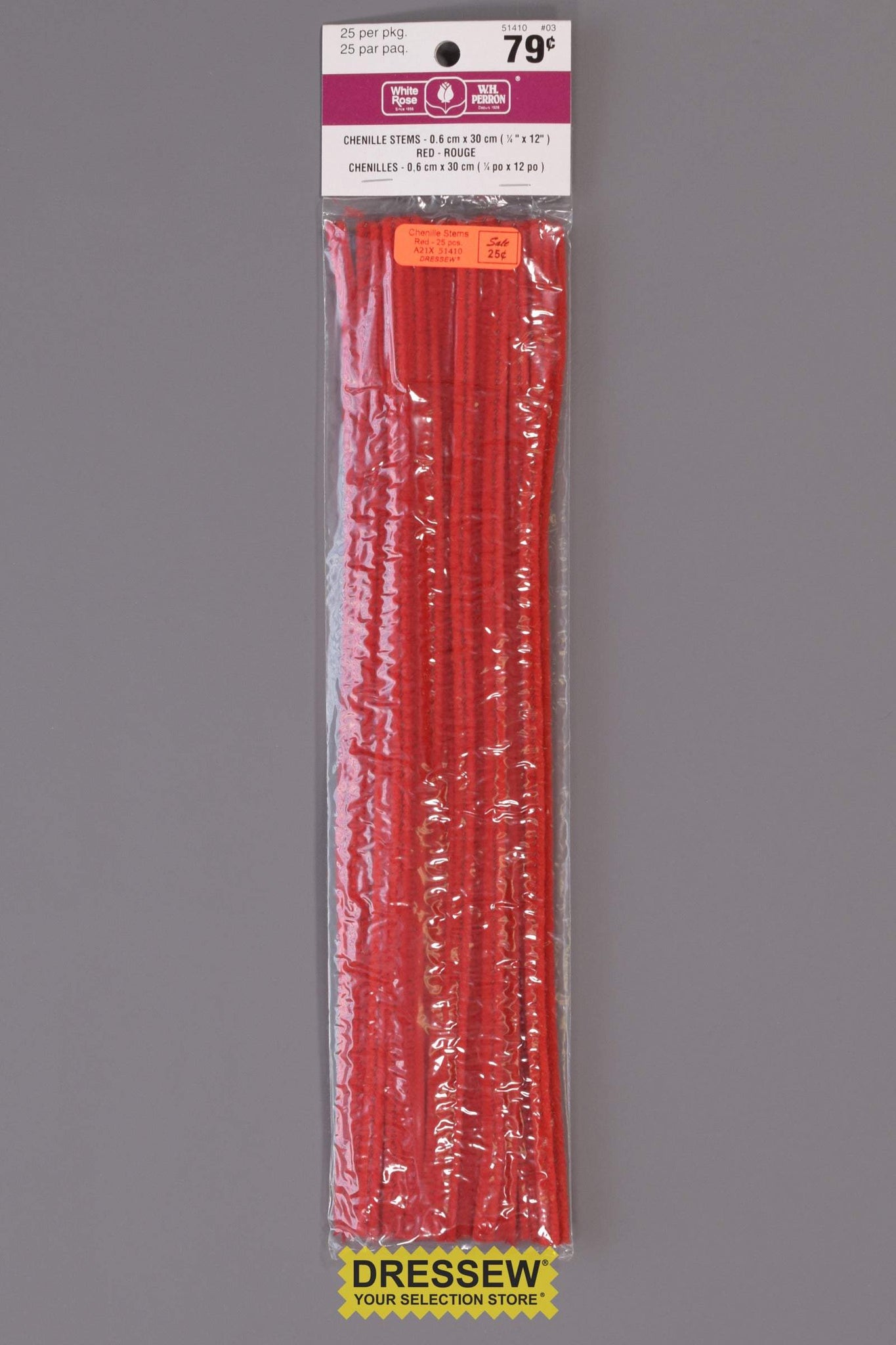 Chenille Stems Red
