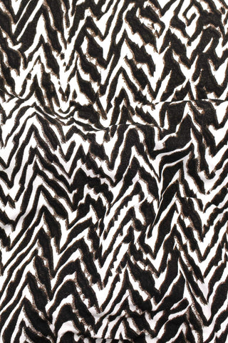 Chevron Miro Crepe Ivory / Brown