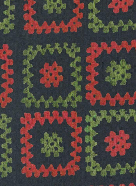 Christmas Faire Granny Squares By Cathe Holden For Moda Red / Green / Black