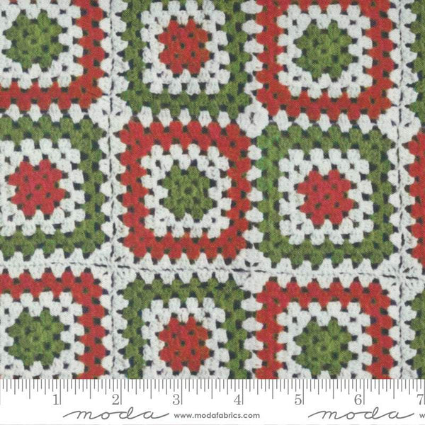 Christmas Faire Granny Squares By Cathe Holden For Moda Red / Green / White