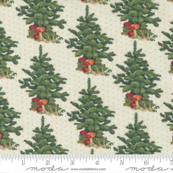 Christmas Faire Trees & Dots By Cathe Holden For Moda Cream