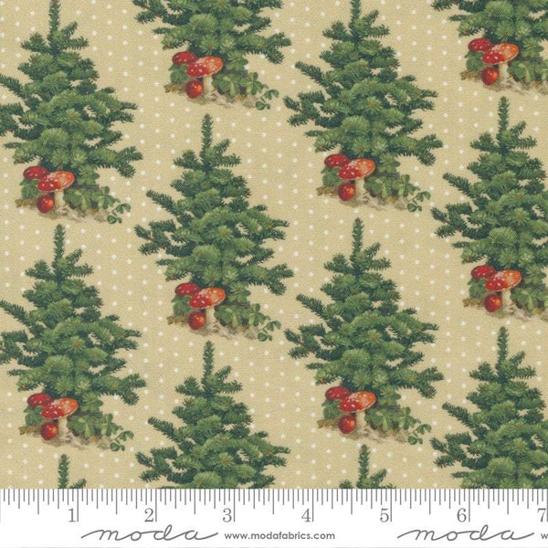 Christmas Faire Trees & Dots By Cathe Holden For Moda Eggnog