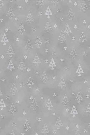 Christmas Is Near Trees By Stof Grey / Silver