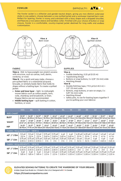 Closet Core - Fowler Barn Coat & Quilted Jacket