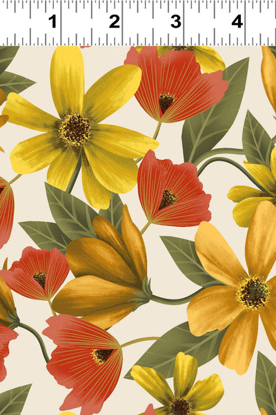 Clothworks Canto Cosmos Light Khaki