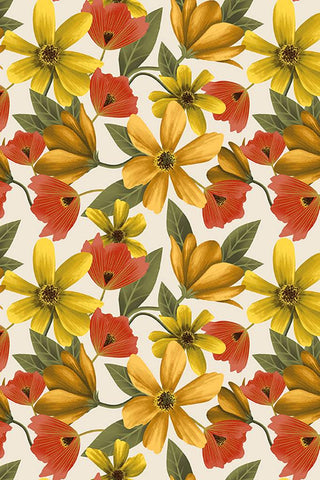 Clothworks Canto Cosmos Light Khaki