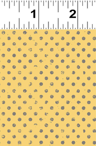 Clothworks Lemonade Dot Yellow / Brown