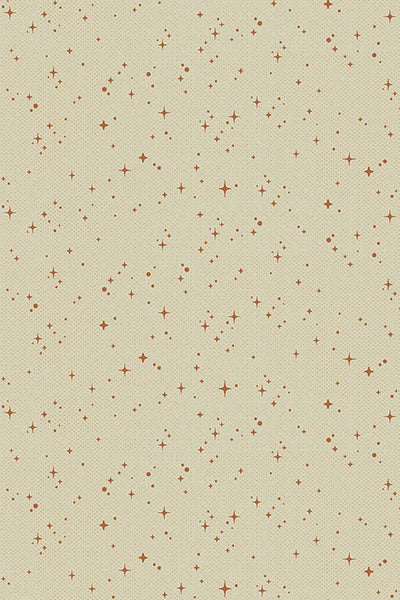 Clothworks Retro Halloween Stars Light Butter