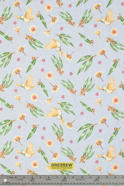 Cockatoo Flannelette Sky / Multi