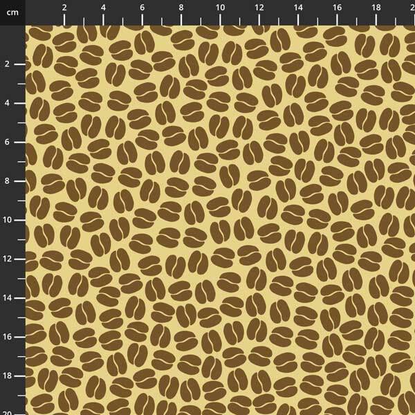 Coffee Bunnies Coffee Beans By Stof Light Yellow / Brown