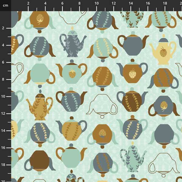 Coffee Bunnies Teapots By Stof Aqua / Multi