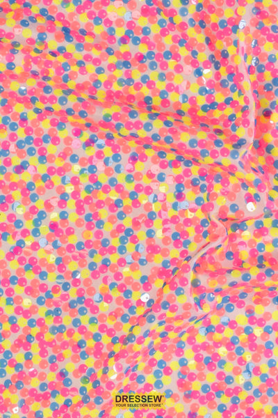 Confetti Sequin Knit White / Multi