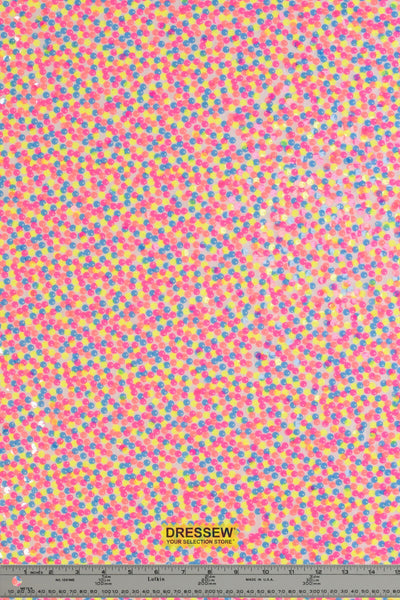 Confetti Sequin Knit White / Multi