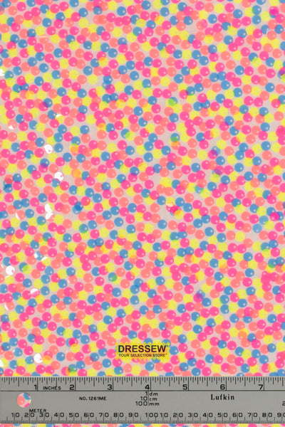 Confetti Sequin Knit White / Multi