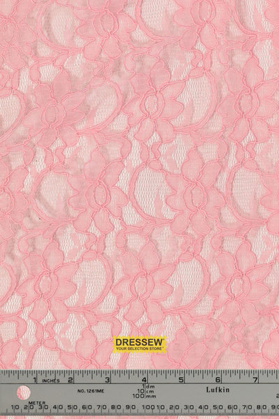 Corded Xanna Lace Candy Pink