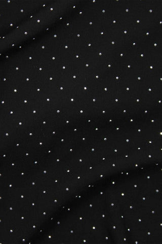 Cosmic Rhinestud Chiffon Black