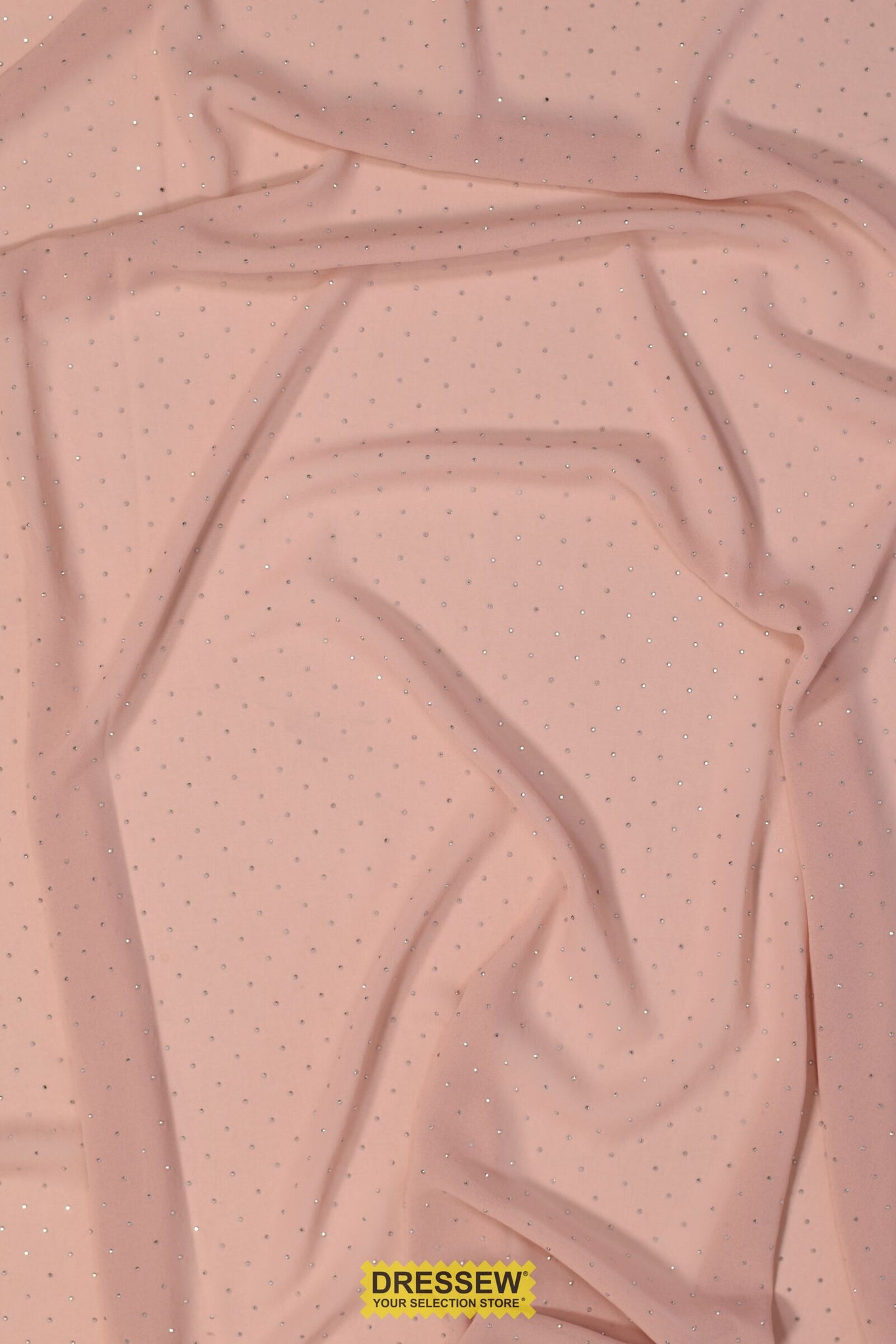 Cosmic Rhinestud Chiffon Blush