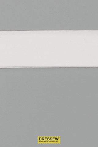 Cotton Double Fold Bias Tape 24mm (15/16") White