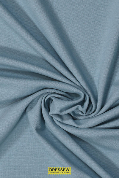 Cotton Lycra Rib Dusty Blue