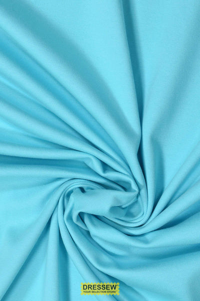 Cotton Lycra Rib Turquoise