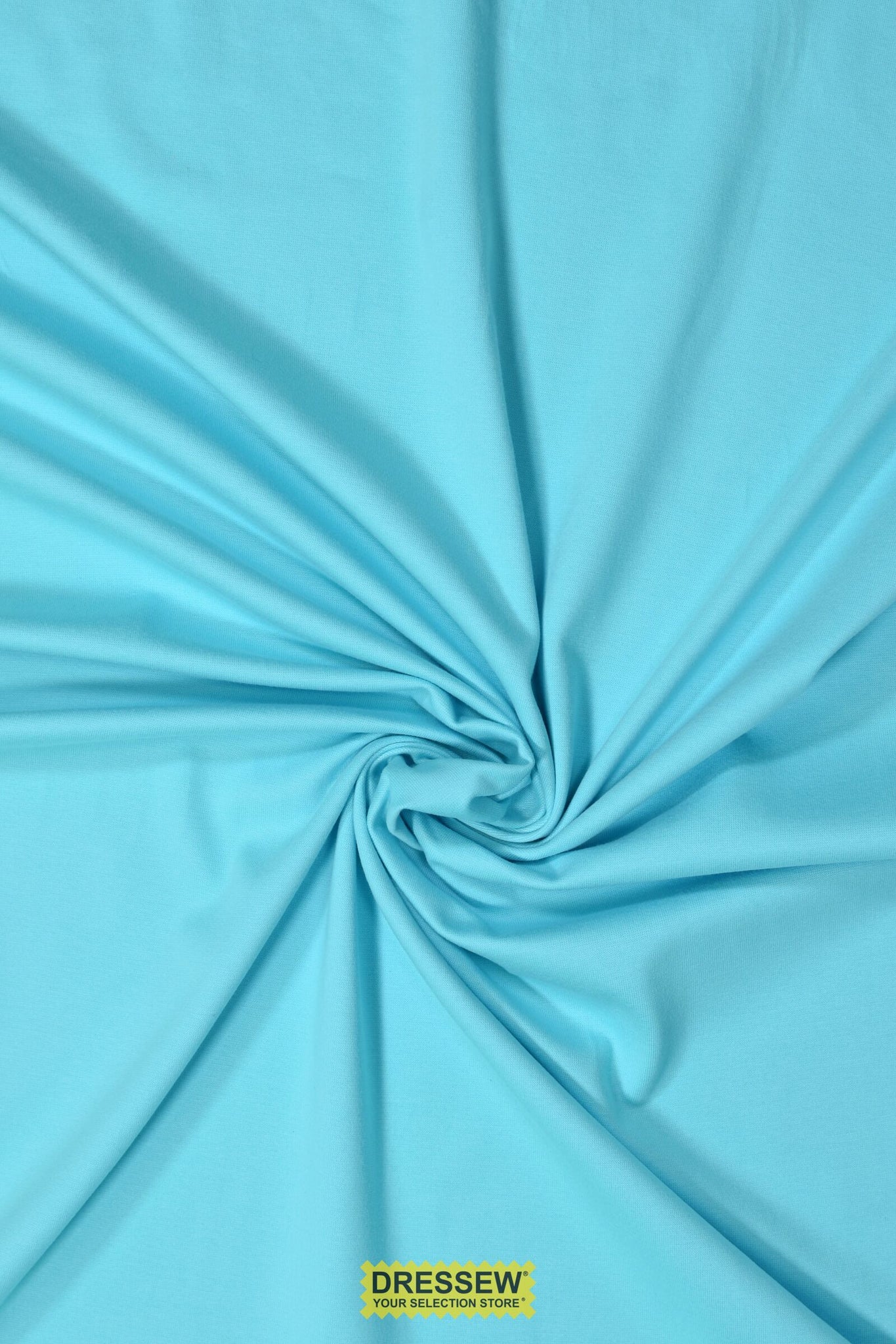 Cotton Lycra Rib Turquoise