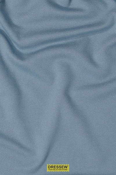 Cotton Pique Knit Blue Haze