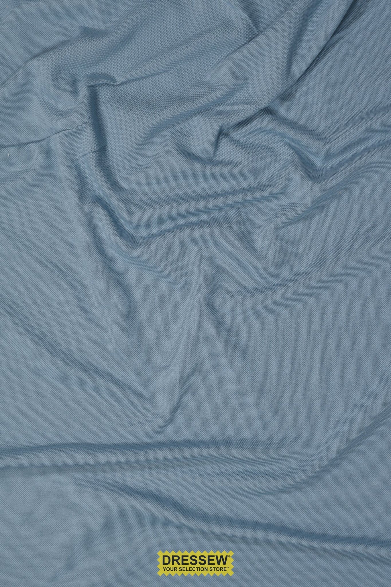 Cotton Pique Knit Blue Haze
