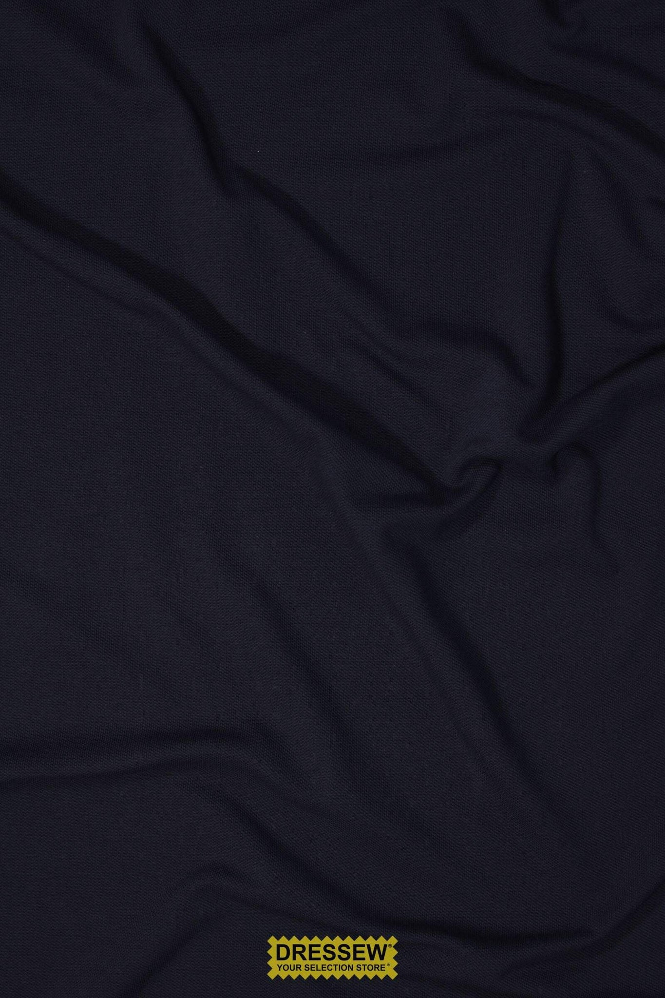 Cotton Pique Knit Dark Navy