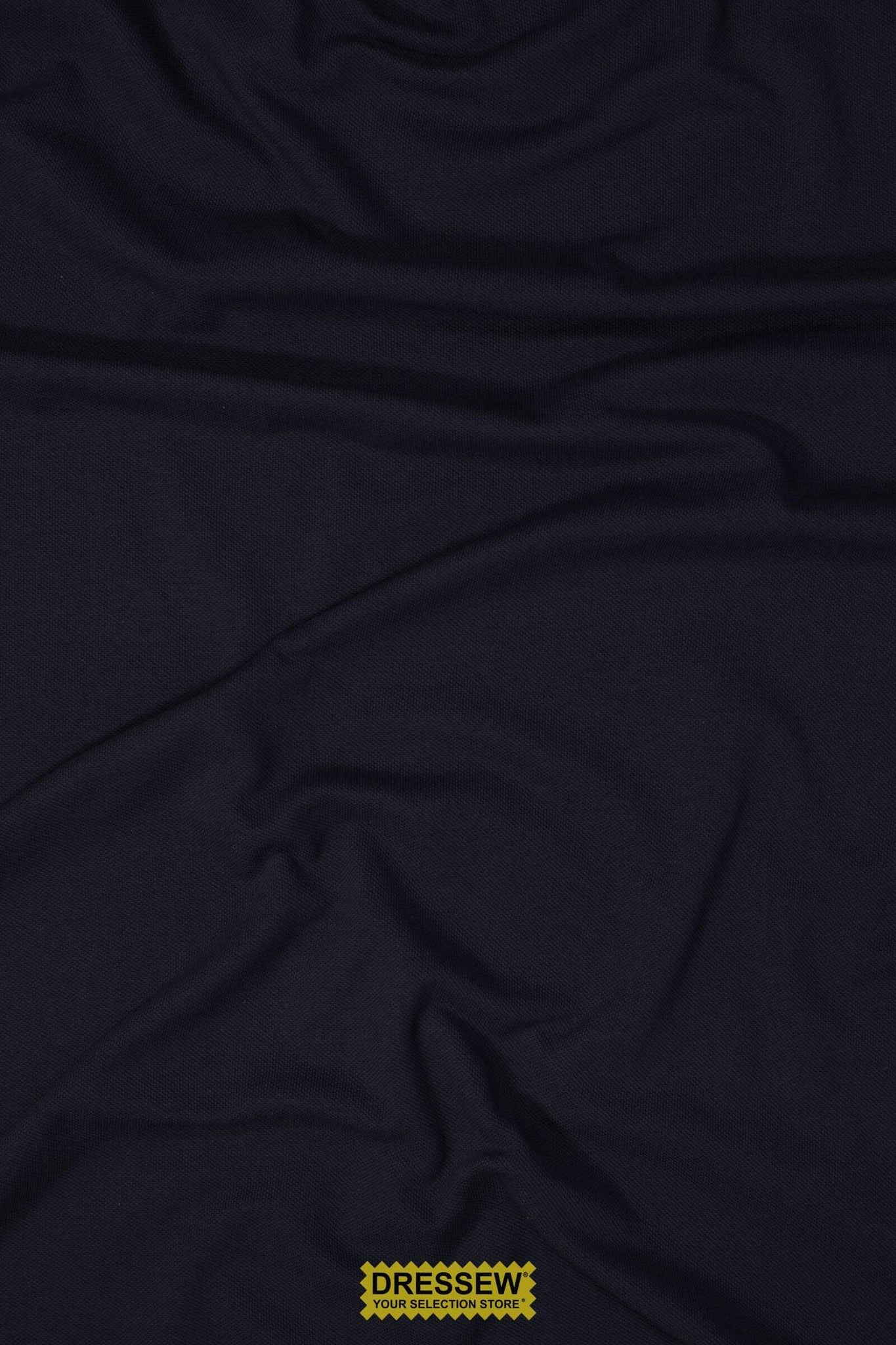 Cotton Pique Knit French Navy