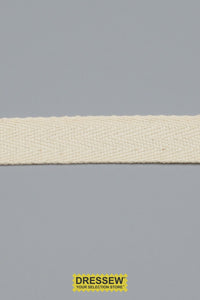 Cotton Twill Tape 19mm (3/4") Natural