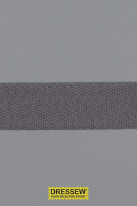 Cotton Twill Tape 25mm (1") Dark Grey