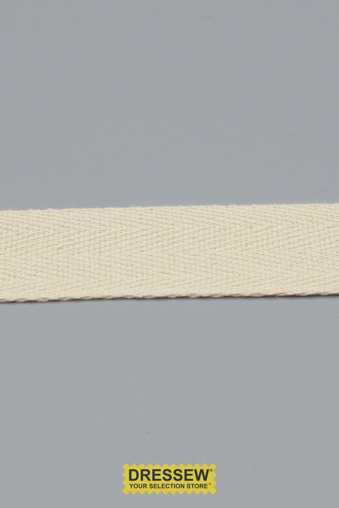 Cotton Twill Tape 25mm (1") Natural
