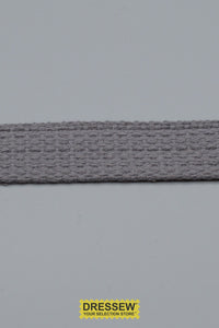 Cotton Webbing 25mm (1") Light Grey