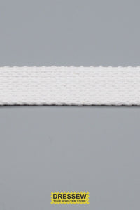 Cotton Webbing 25mm (1") White