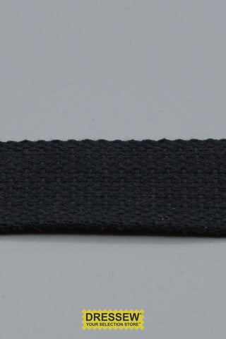 Cotton Webbing 38mm (1-1/2") Black