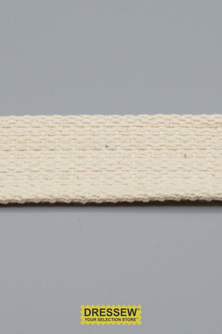 Cotton Webbing 38mm (1-1/2") Natural