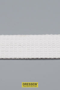 Cotton Webbing 38mm (1-1/2") White