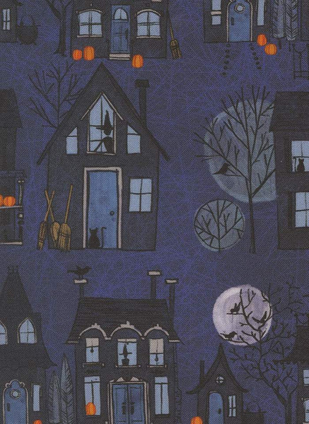 Coven Witch Village By Robin Pickens For Moda Midnight