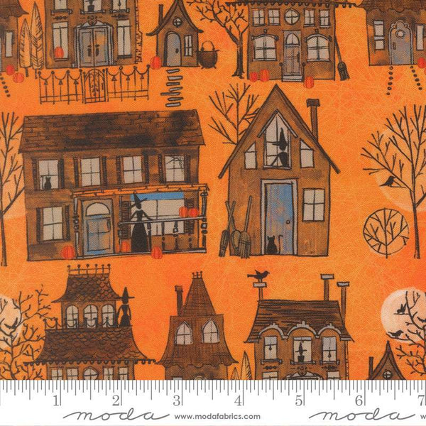 Coven Witch Village By Robin Pickens For Moda Pumpkin