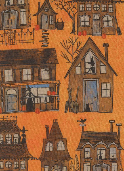 Coven Witch Village By Robin Pickens For Moda Pumpkin